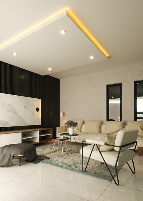 diseño arquitectonico de sala